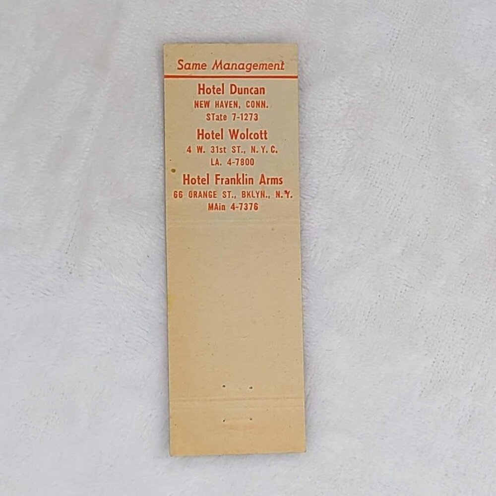 Front Strike Matchbook Cover Hotel Hartford Hartford CT Connecticut - Picture 5 of 5